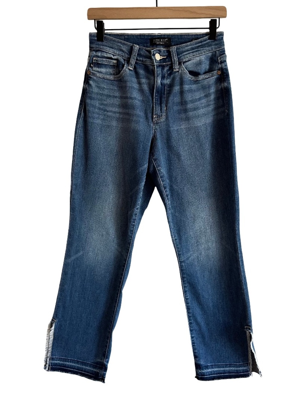 Judy Blue Farmers Market High Rise Released Hem Straight Jeans JB82453 3 26